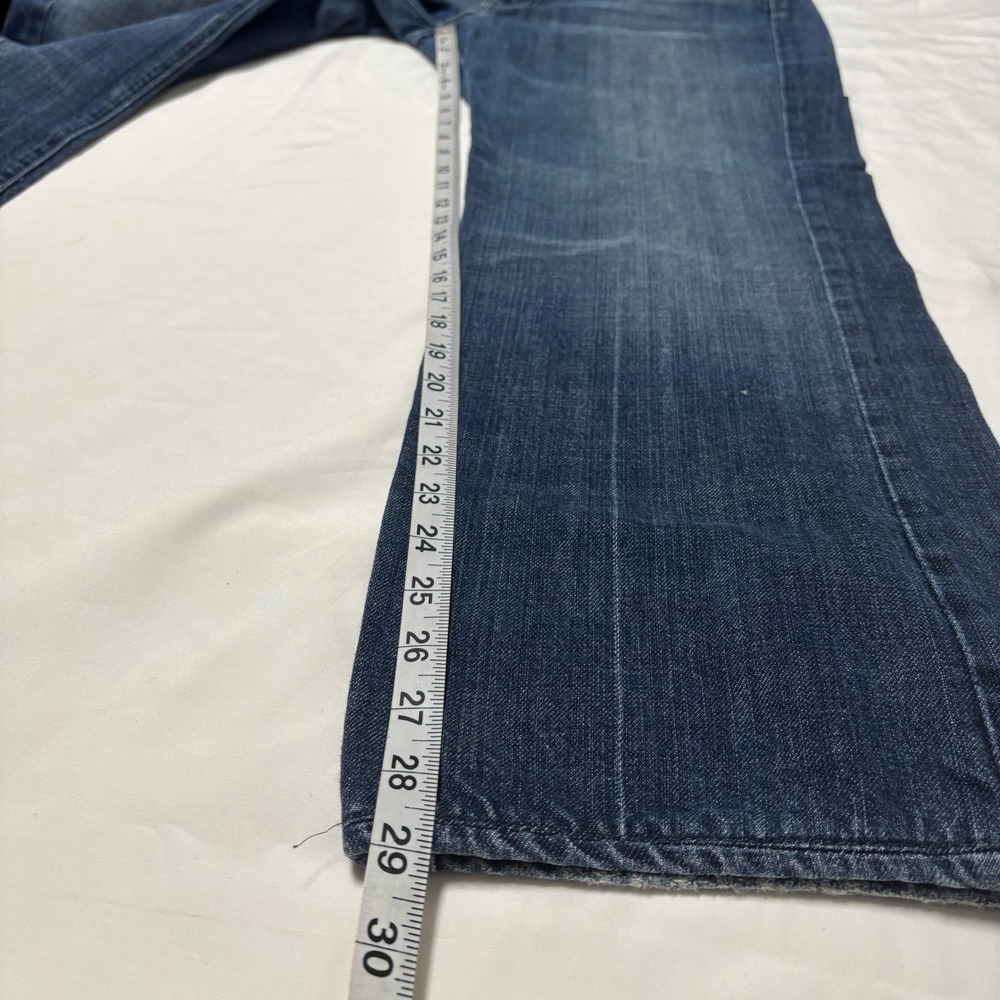 Vintage 7 For All Mankind‎ "A" Pocket Mens 36 Dark Wash Bootcut  Made USA - Picture 5 of 9